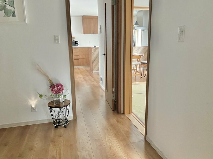 2つの建具を開けた状態