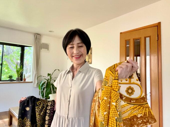 スカーフアレンジ