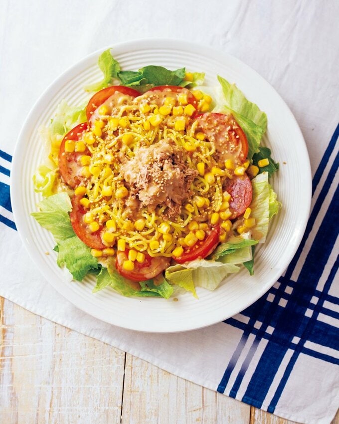 北海道のラーメンサラダ