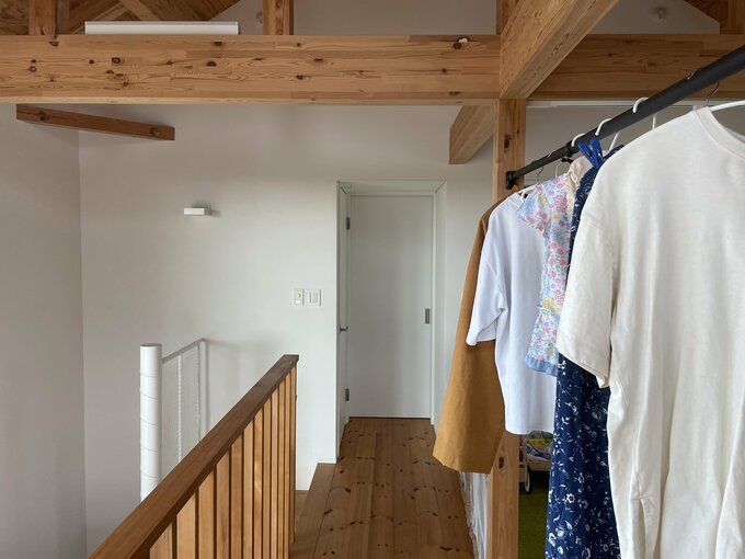 近くにウォークインクローゼットがある