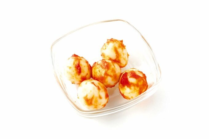 ウズラ卵のケチャップ炒め