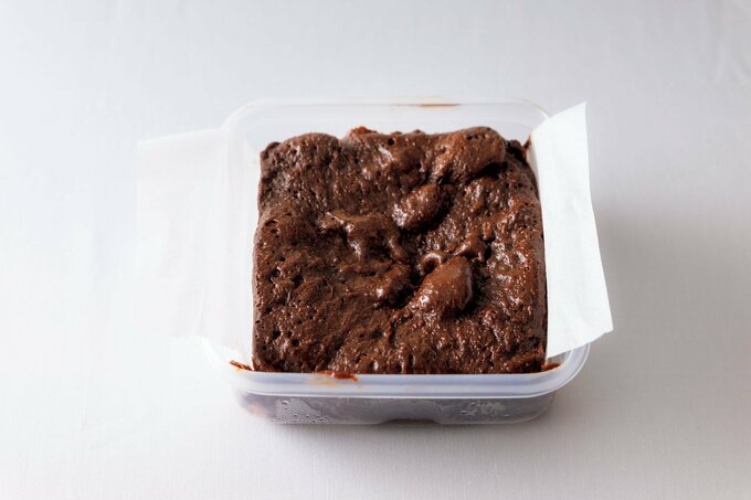 ガトーショコラ風ケーキの調理過程