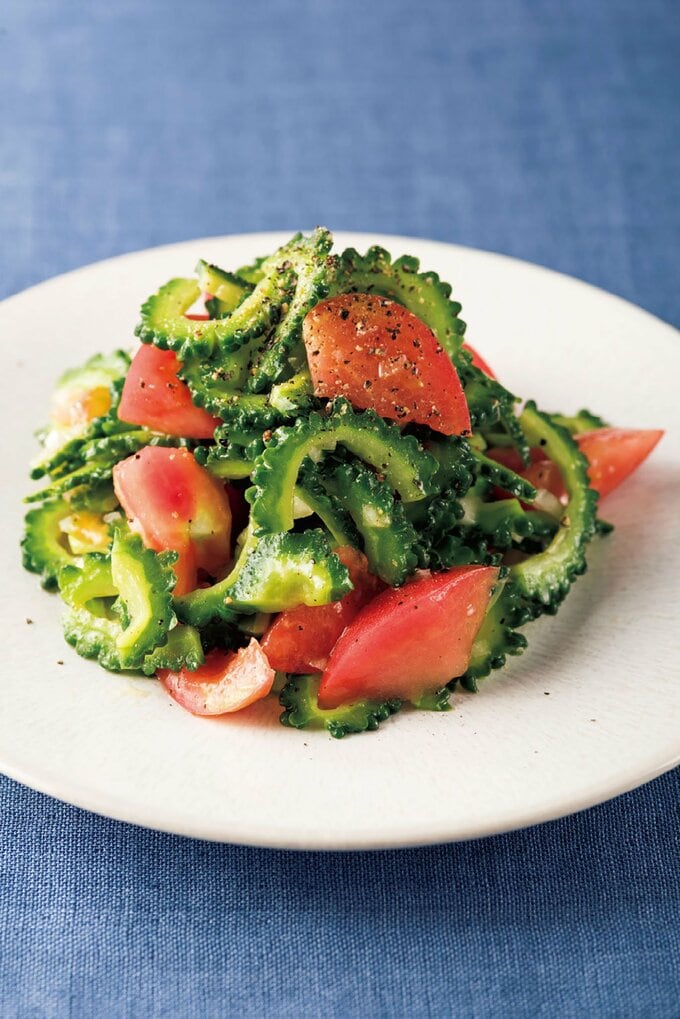 ゴーヤとトマトのさっぱりサラダ