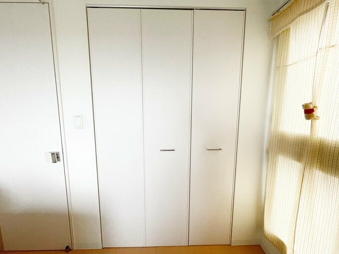 筆者の家のクローゼット