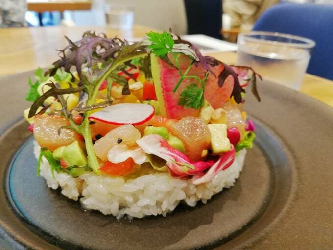 マグロとアボカドのサラダごはん