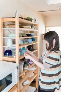 使用頻度の高いものは手に取りやすい位置をキープ