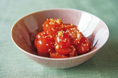 笠原将弘さんのやみつき「ミニトマト」の副菜レシピ。何度もつくりたくなる味