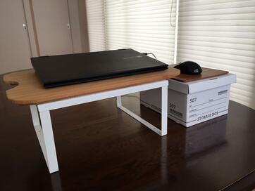 座りすぎ防止！スタンディングデスクをイケアグッズで激安簡単DIY
