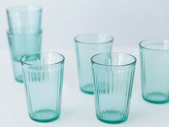 薄づき色のグラスセット