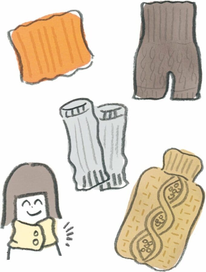 イラスト温活グッズ