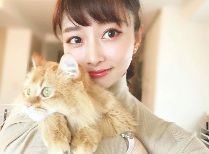 猫と女性