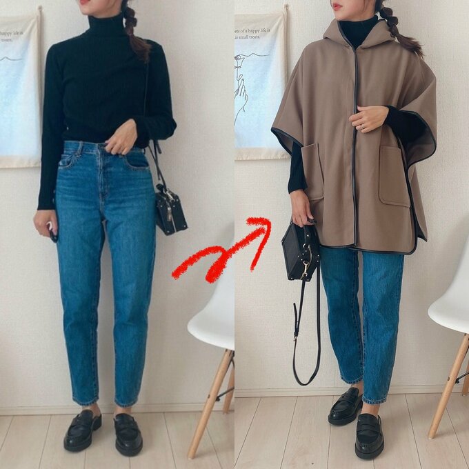 ポンチョ着てみた