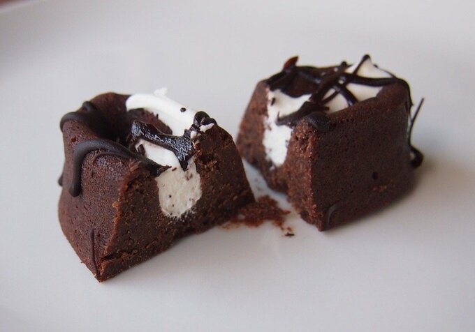 ガトーショコラの断面