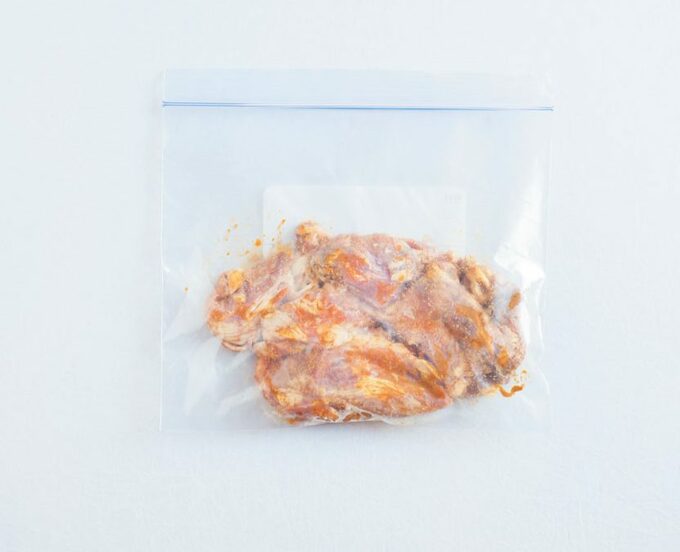 保存袋に豚肉