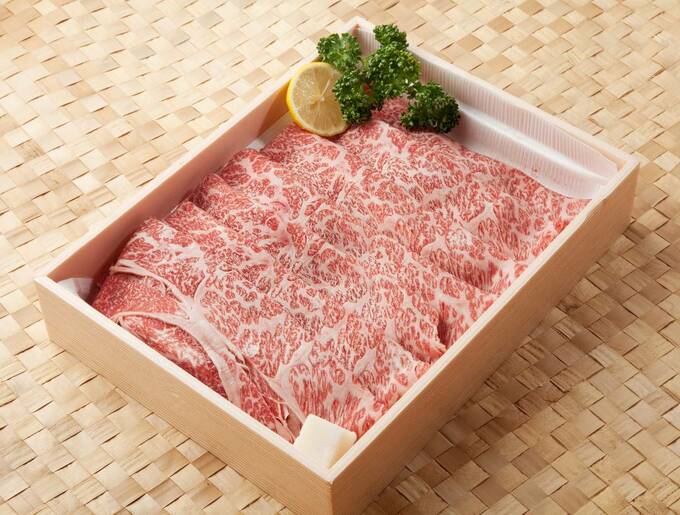 箱にお肉