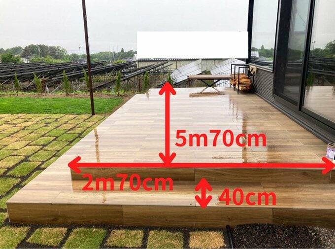 ウッドデッキのサイズ