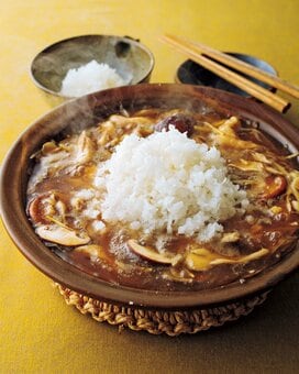 鶏胸肉でヘルシーな「雪見鍋」。とろみのあるスープで体もポカポカに