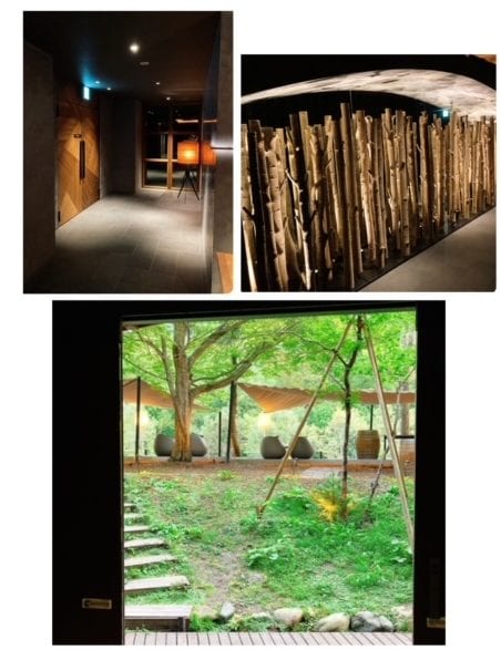 木のオブジェなど