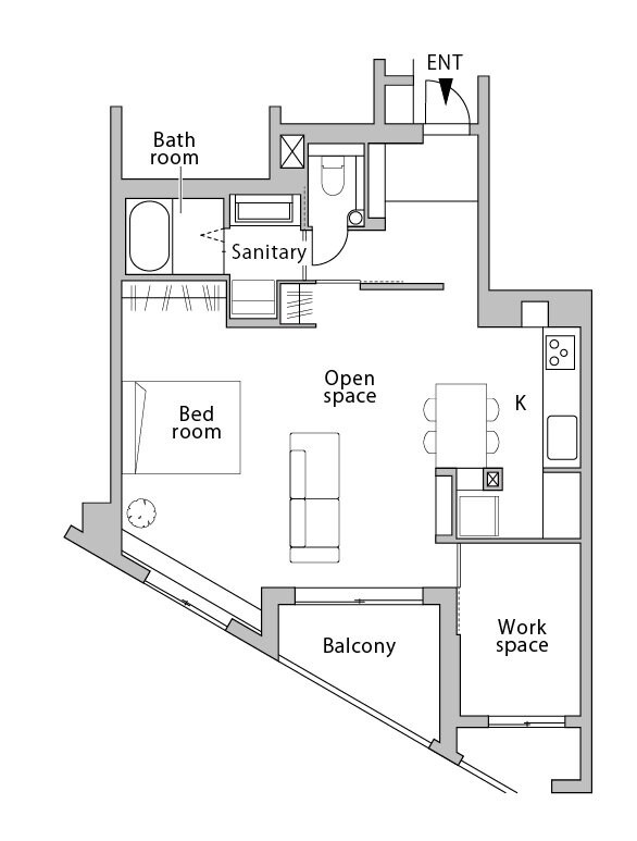 リノベーション後の間取り図