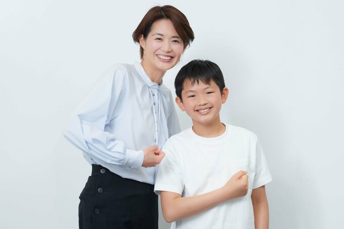 田口幸子さん(第4期キレイな母ちゃん・47歳)と、翔さん(小5・11歳)親子