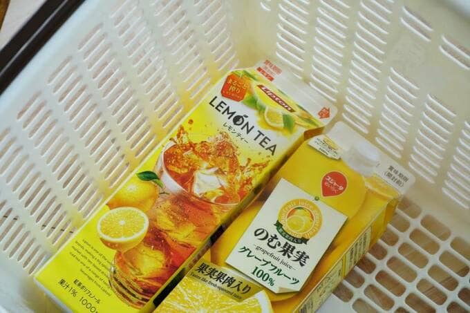 レモンティーとジュース