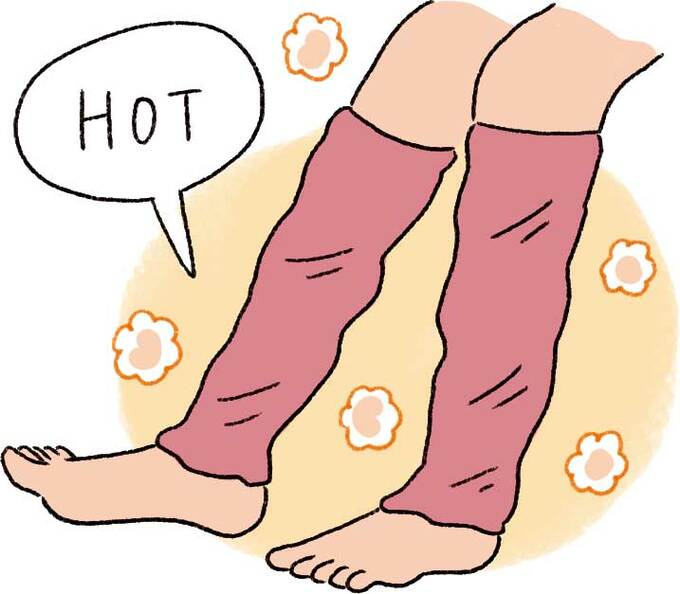 イラストレッグウォーマー