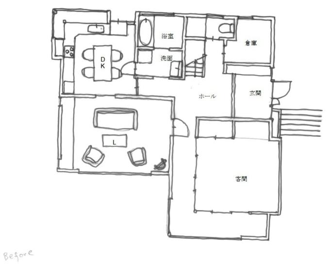 リノベ前の間取り図