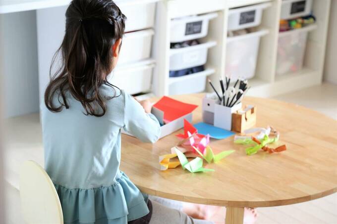 遊ぶスペースが狭いと、片づけもしやすくなるので一石二鳥