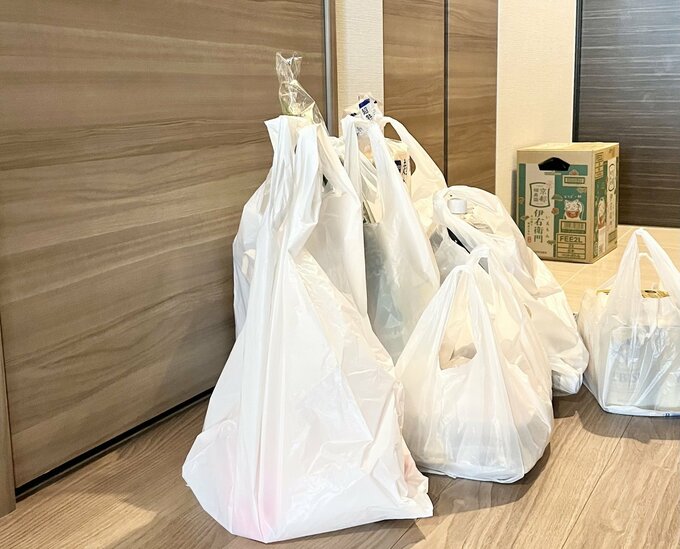 買い出し後の袋