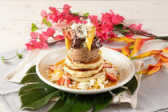 ショコラ&マンゴーパンケーキ(1848円)