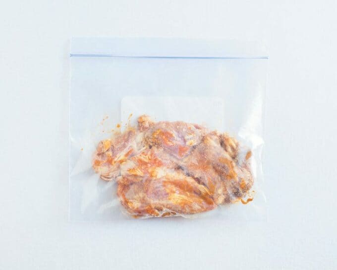 保存袋に豚肉