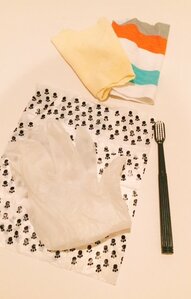 ゴム手袋を使用