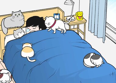 猫のいる幸せ暮らし。何かが違う？5つ見つけたらエラい間違い探し