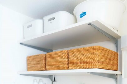 無印良品の「洗面所・パントリー・本棚」収納術。生活感を隠しておしゃれ