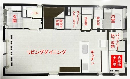 ハウスメーカーの家に住んで2年、1階で洗濯家事が完結する間取りに大満足