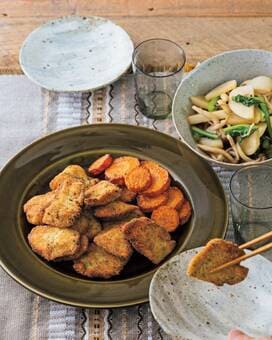 鶏胸肉の青のりから揚げ。衣はおからパウダーだから罪悪感なし