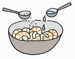 鮮度が落ちたむきエビをプリプリにする方法