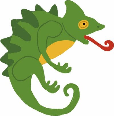 カメレオンイラスト