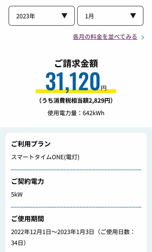 電気代写真