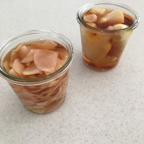 しっかりしみ込む1週間後くらいから食べ始められます