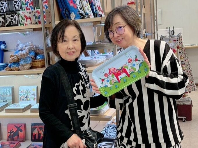 川上麻衣子さんと母