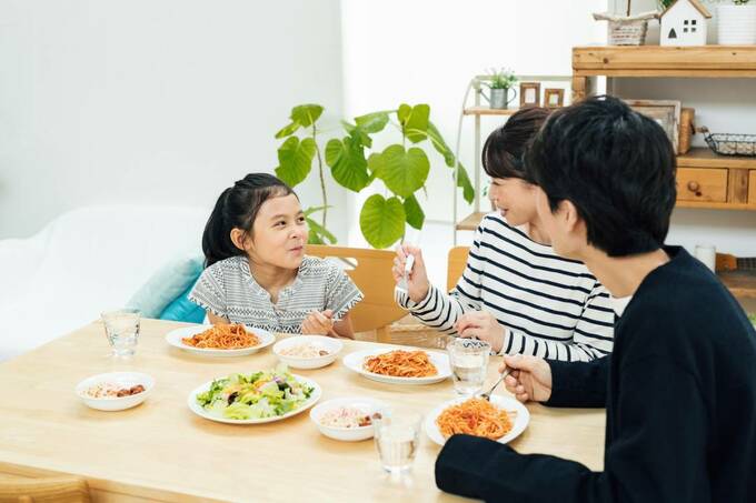 3人家族の食卓