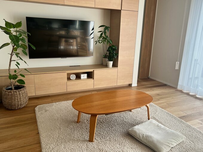 リビングにある無印良品のコタツ