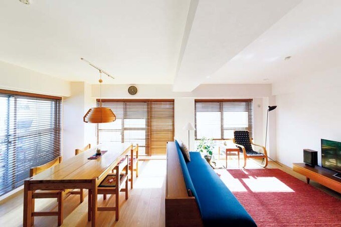 壁に余白を残したゆとりあるLDK