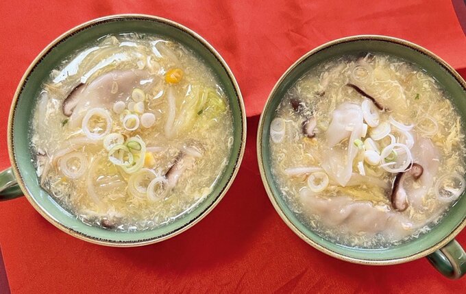 餃子入り野菜スープ