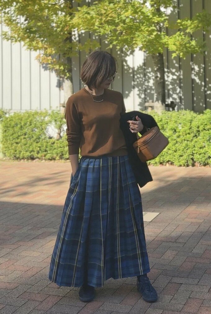 50代ユニクロニットコーデ