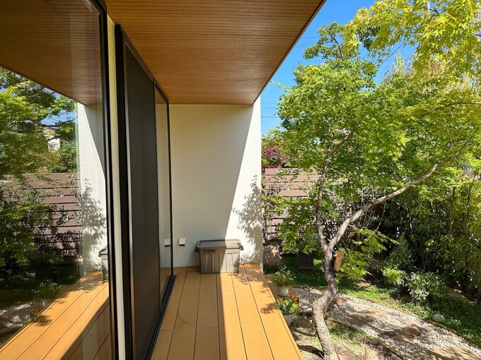 ウッドデッキ畳の収納ボックス