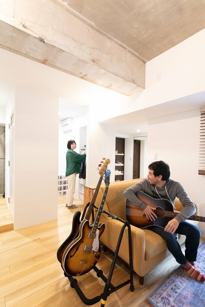 ウォークインクローゼットに隣接するサブリビング