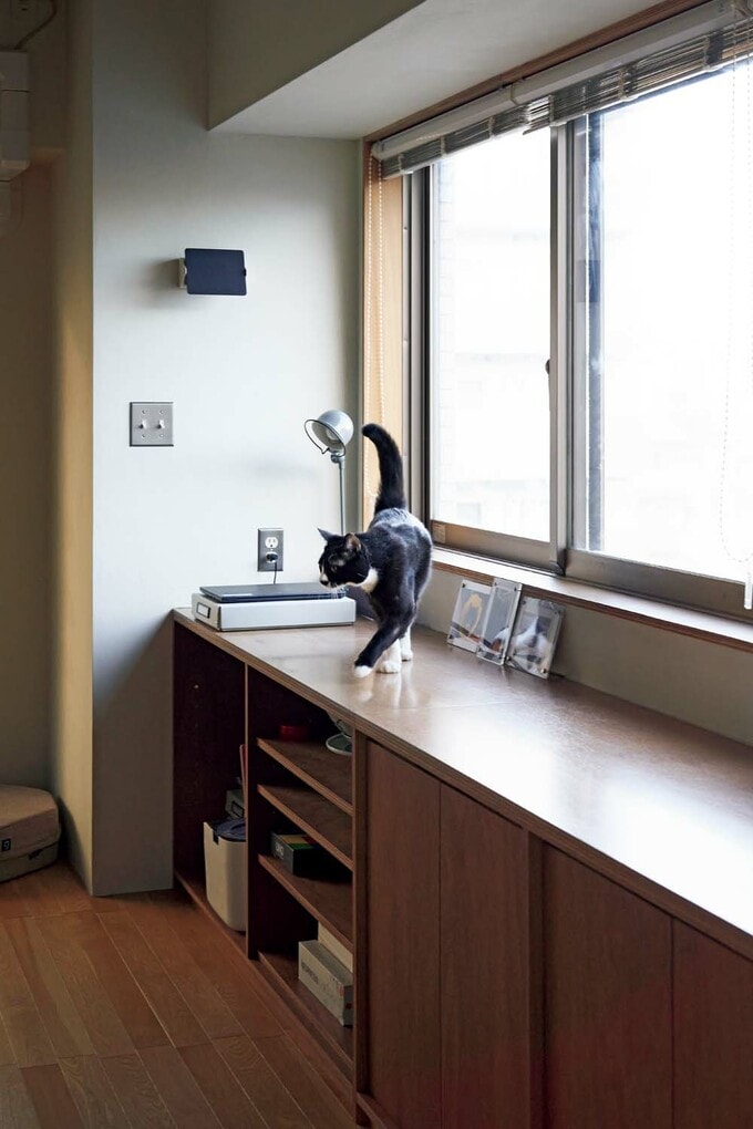 カウンターをウォーキング