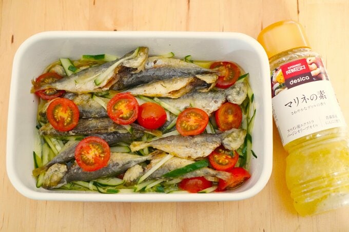 成城石井のマリネの素でつくったつくりおきおかず